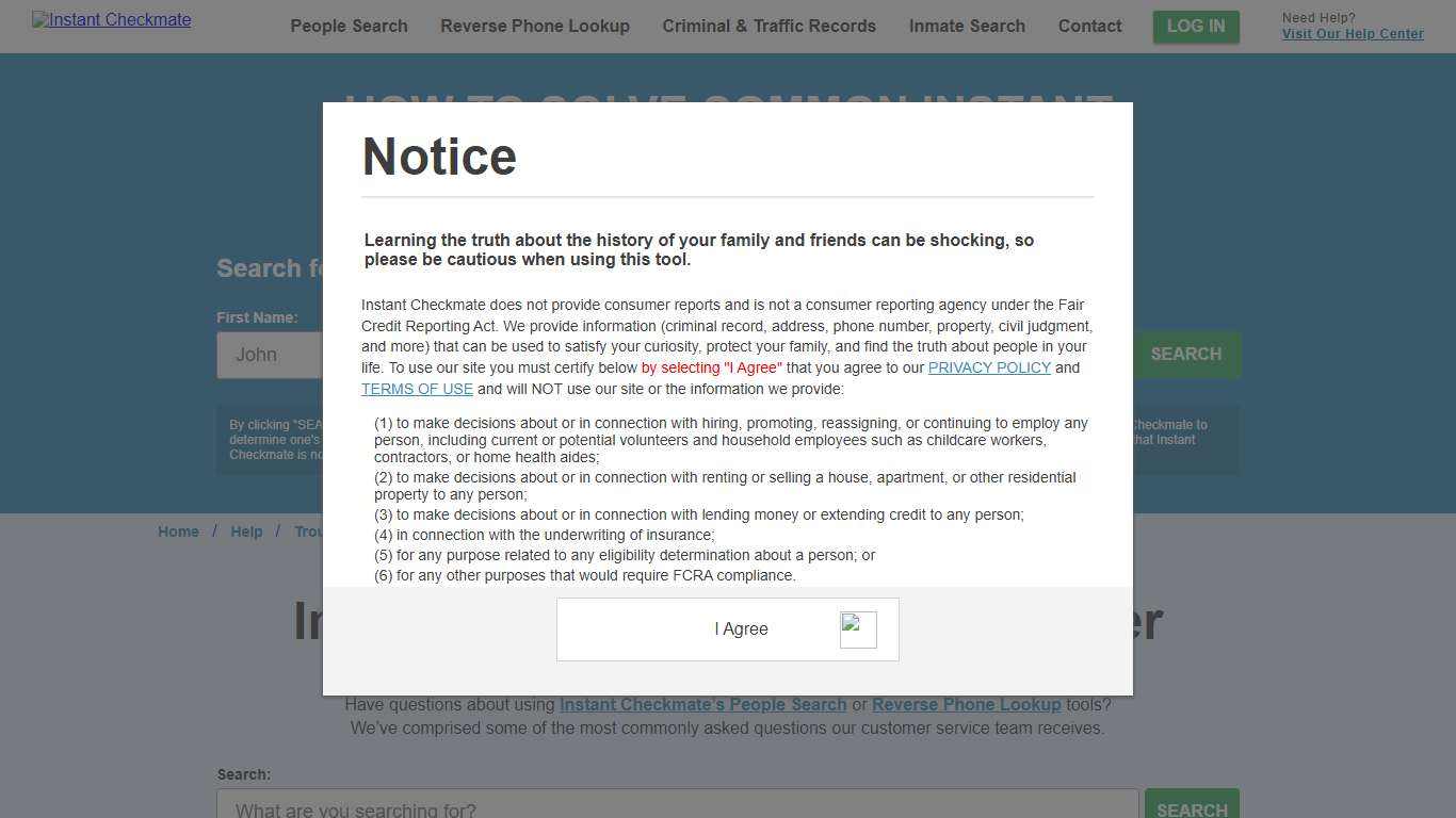 Troubleshooting Common Issues with Your Instant Checkmate Account